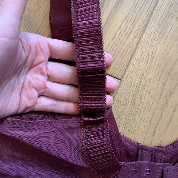 Elomi Cate Full Cup Banded Bra Raisin Burgundy Size 36I - Picture 9 of 13